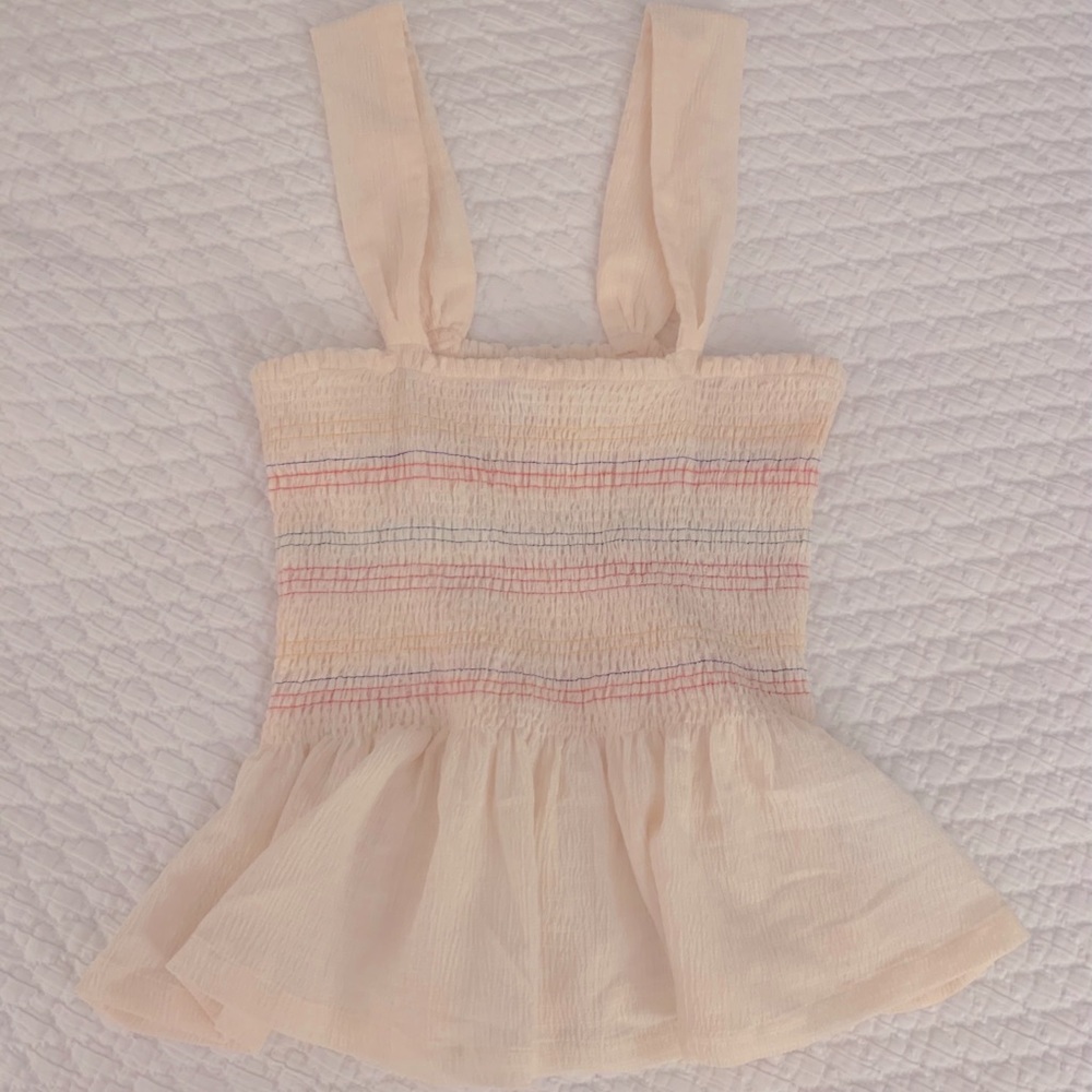 NEW women’s Madewell smocked tank top, Small - $15